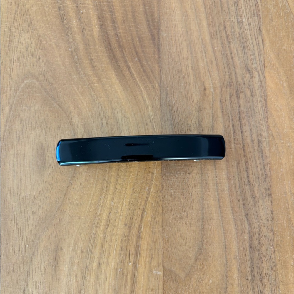 Large Black Barrette Hair Clip handmade in France